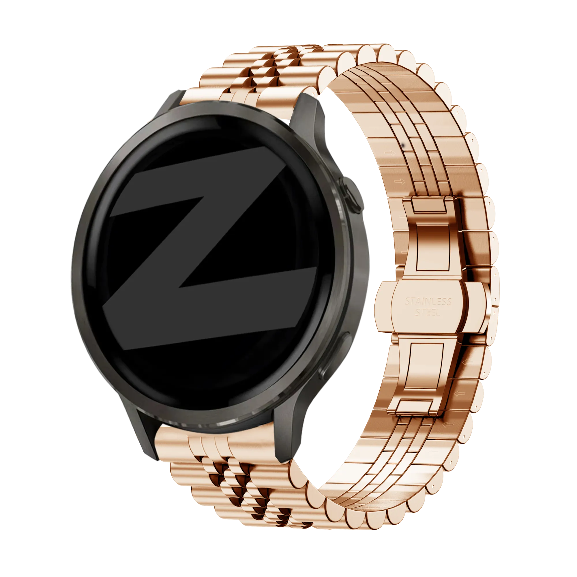 Bandz Garmin Forerunner 255s Steel Strap 'Jubilee' (Rose Gold)