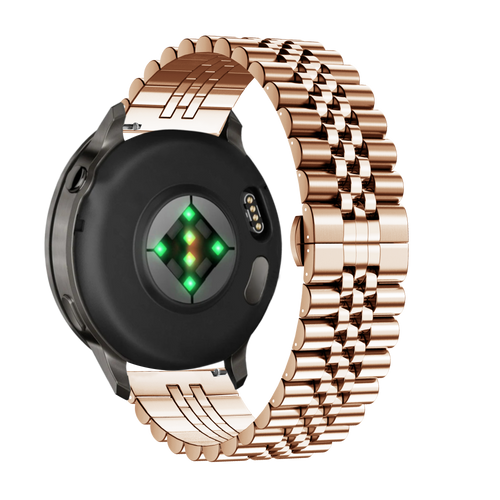 Bandz Garmin Venu 4 - 41mm Steel Strap 'Jubilee' (Rose Gold)
