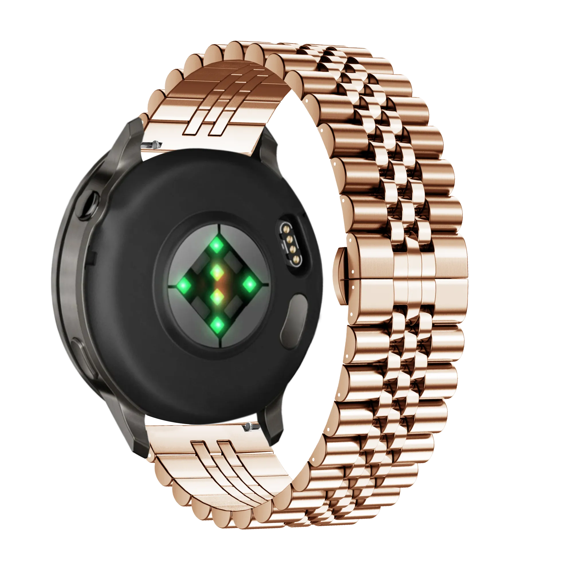 Bandz Garmin Venu 4 - 41mm Steel Strap 'Jubilee' (Rose Gold)