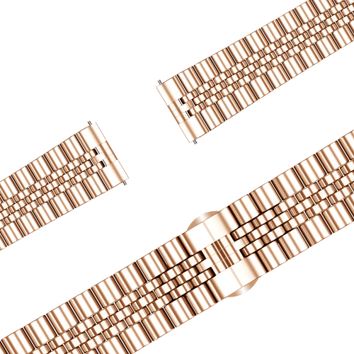 Bandz Garmin Venu 4 - 41mm Steel Strap 'Jubilee' (Rose Gold)