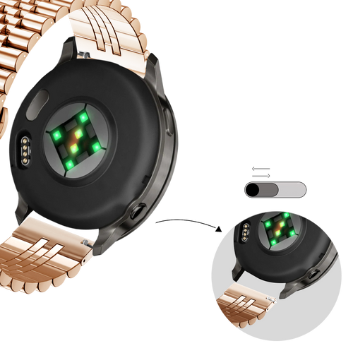 Bandz Garmin Venu 4 - 41mm Steel Strap 'Jubilee' (Rose Gold)