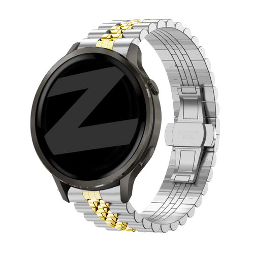 Bandz Garmin Venu 4 - 41mm Steel Strap 'Jubilee' (Silver/Gold)