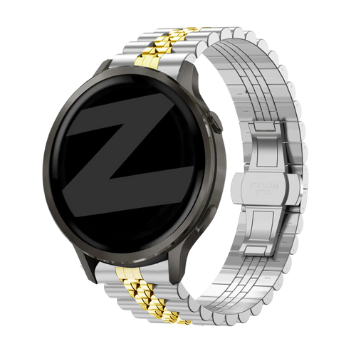 Bandz Correa acero 'Jubilee' Garmin Forerunner 265s (plateado/dorado)