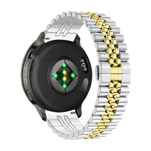 Bandz Garmin Venu 4 - 41mm Steel Strap 'Jubilee' (Silver/Gold)
