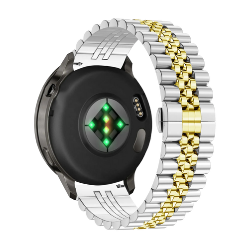 Bandz Correa acero 'Jubilee' Garmin Forerunner 265s (plateado/dorado)