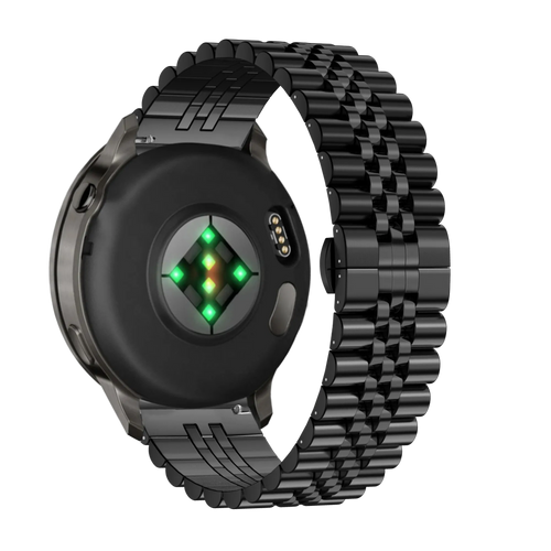 Bandz Correa acero 'Jubilee' Garmin Forerunner 265s (negro)