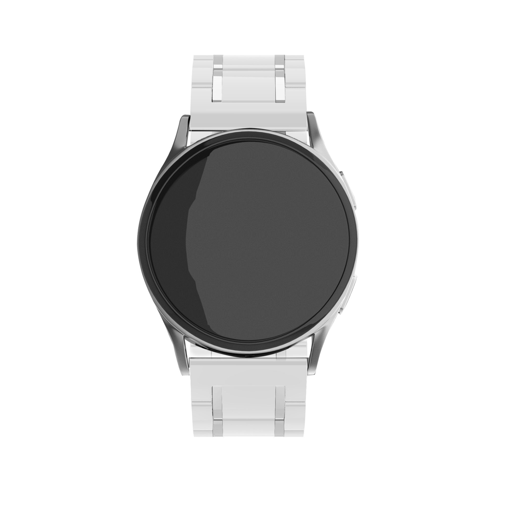 Correa ceramica con establones Samsung Galaxy Watch 7 - 40mm (blanco/plateado)