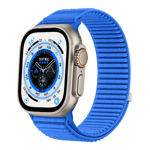 Correa nylon ondulada Apple Watch Ultra (azul real intenso)