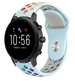 Fossil Gen 5 Sport Strap (Light Blue/Rainbow)