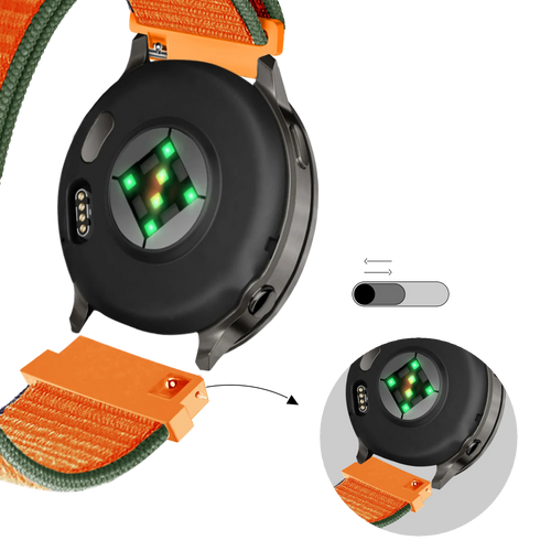 Bandz Correa nylon Loop Garmin Forerunner 265s (naranja)