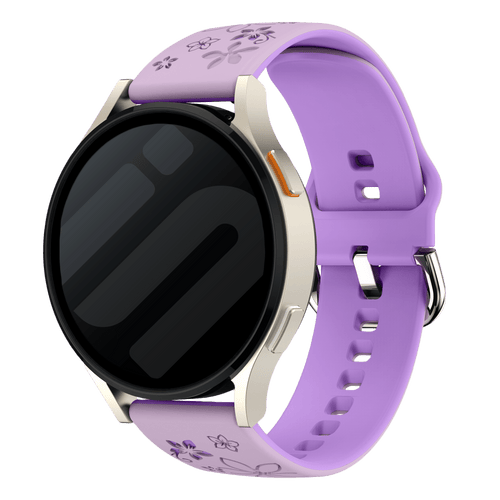 Amazfit GTR Mini Flower Silicone Strap (Lavender/Purple)
