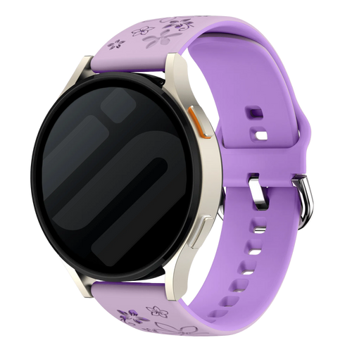 Coros Apex 42mm Flower Silicone Strap (Lavender/Purple)