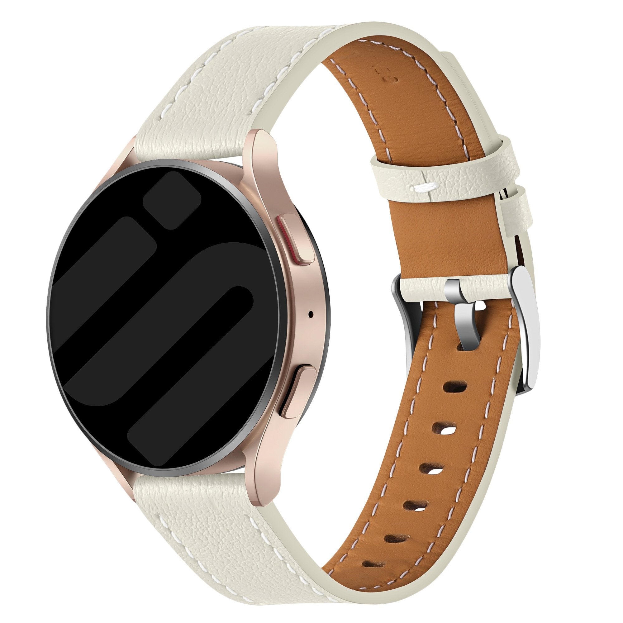 Correa cuero 'One Push' Amazfit GTS (beige) - Main Image