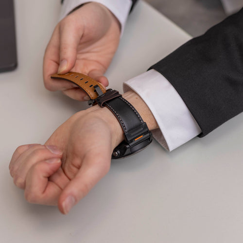 Garmin Epix Pro (Gen 2) 51mm Genuine Leather Strap (Black)