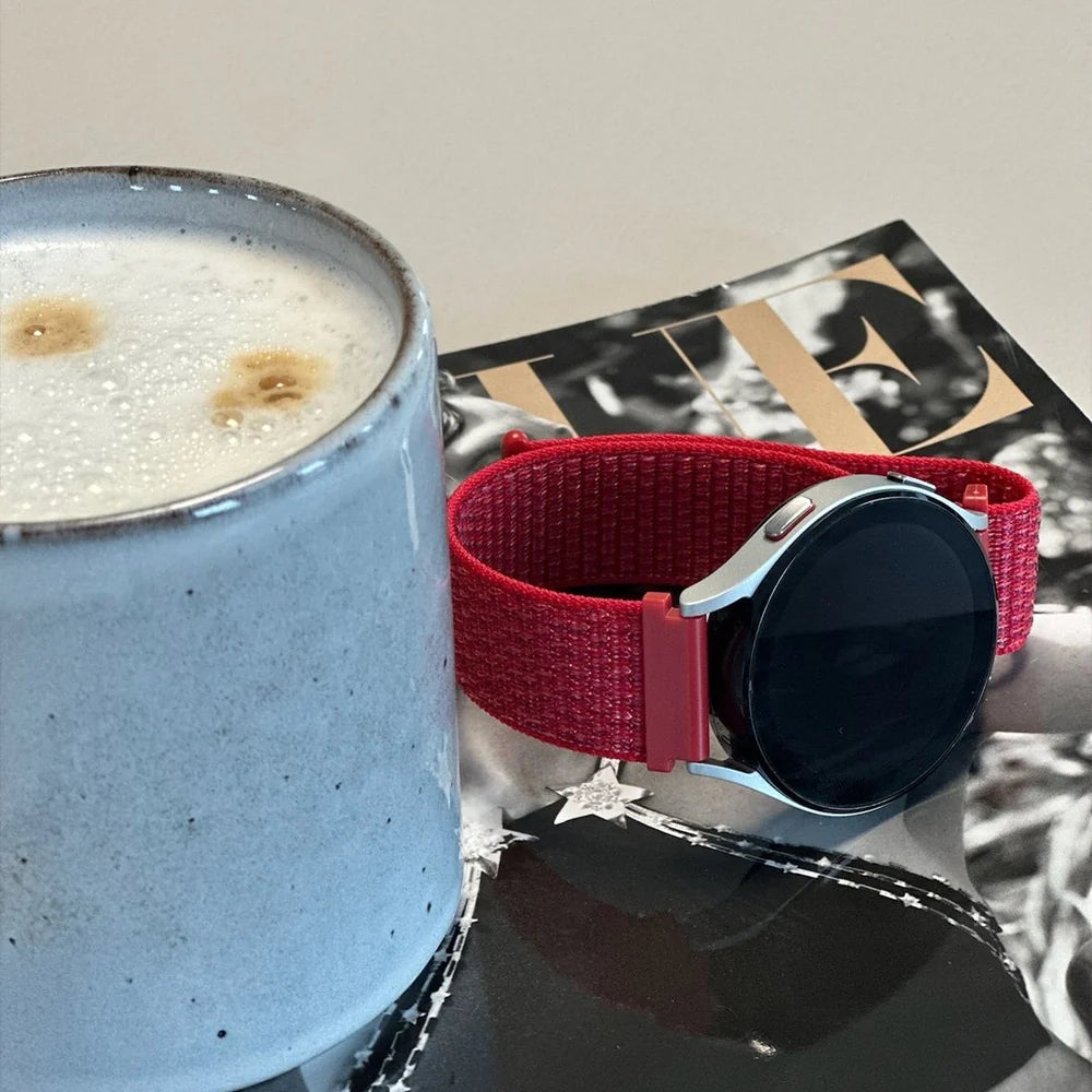 Correa nylon Garmin Vivoactive 4s - 40mm - rojo