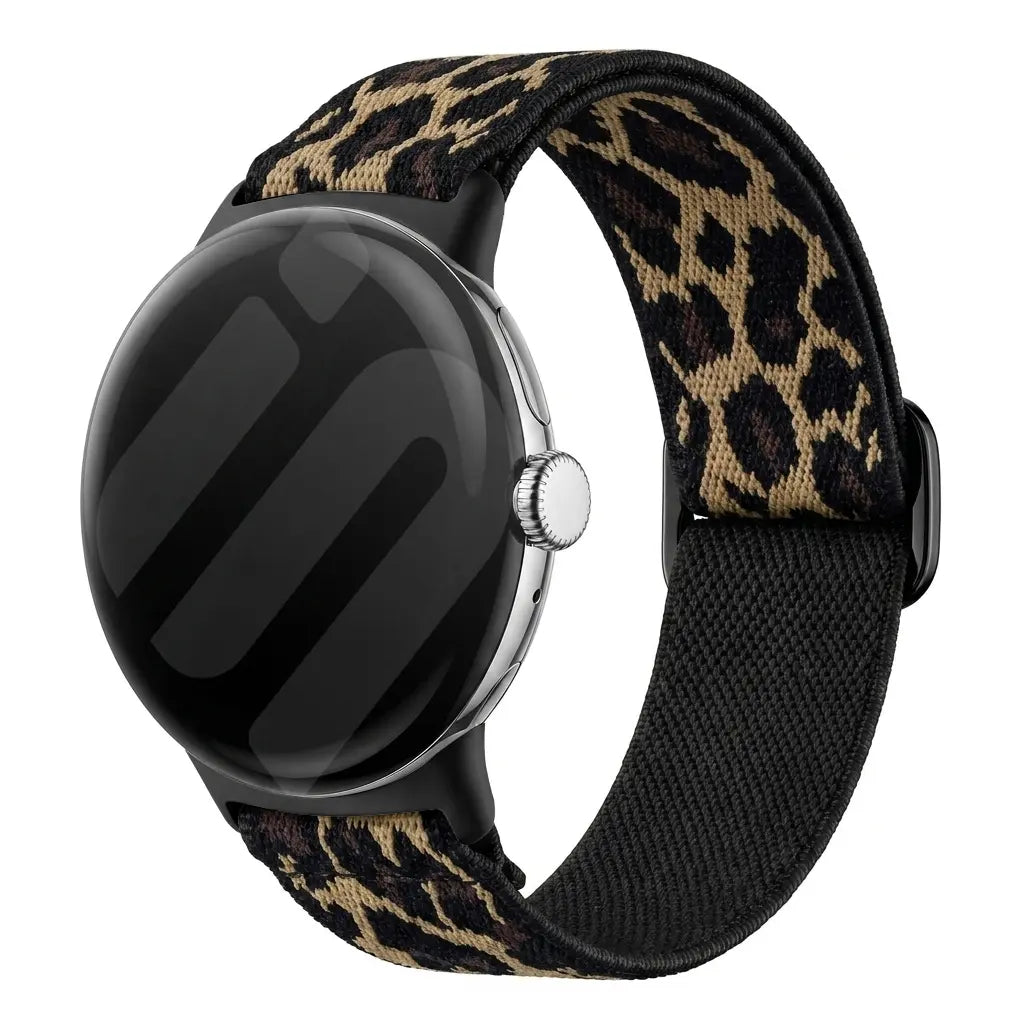 Google Pixel Watch 4 - 41mm Elastic Strap (Leopard)