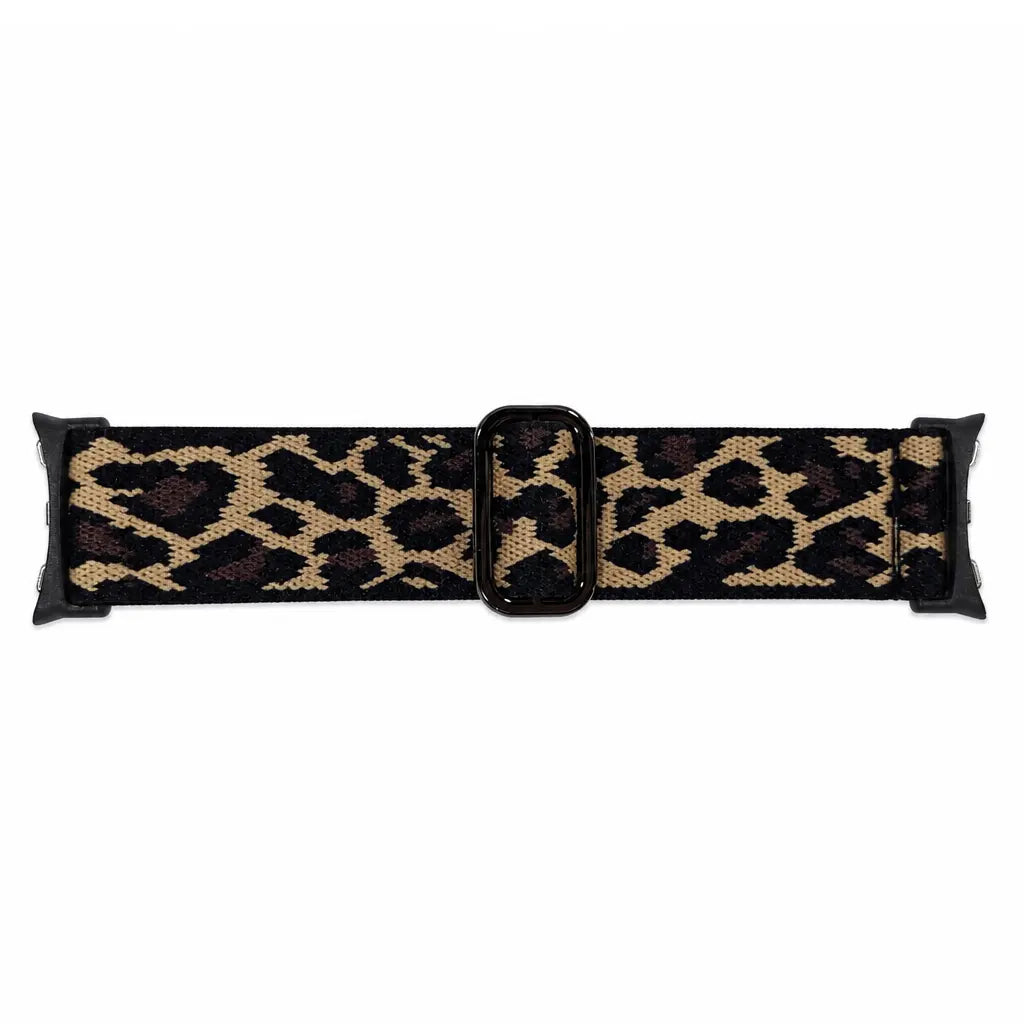 Google Pixel Watch 4 - 41mm Elastic Strap (Leopard)