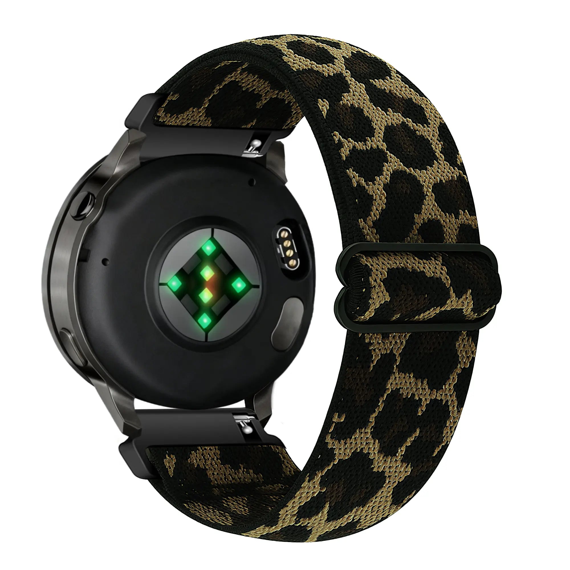 Bandz Garmin Vivomove HR Elastic Nylon Strap ('Leopard')