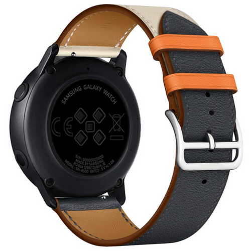 leren bandje blauw wit