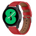 Correa cuero Samsung Galaxy Watch 4 44mm (roja)