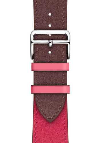 leren-bandje-roodbruin-knalroze