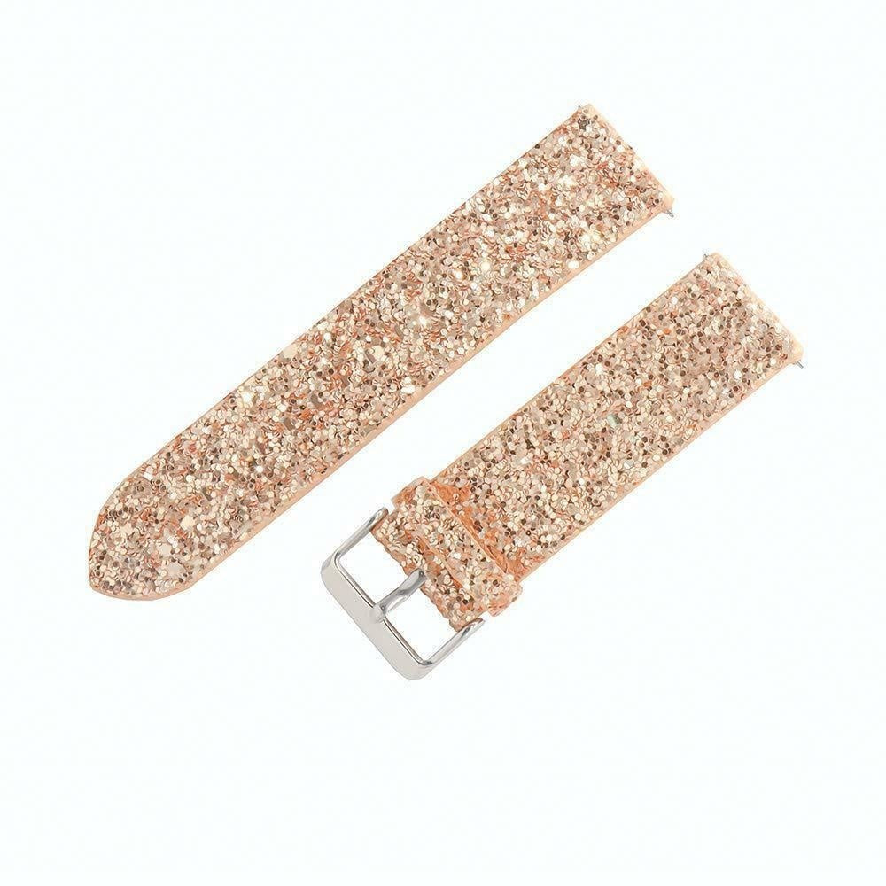 Withings ScanWatch Nova Glitter Leather Strap (Rose Gold)