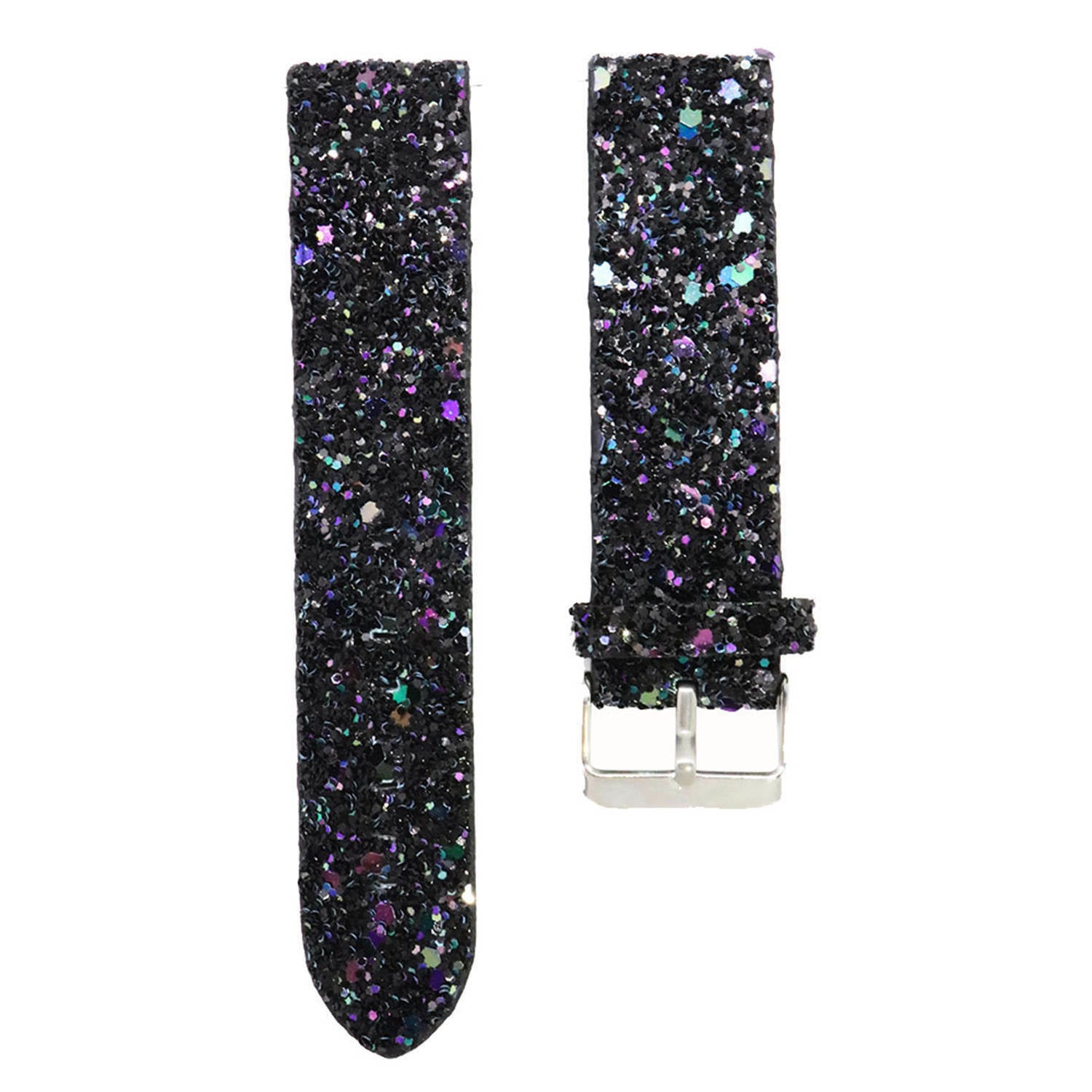 Coros Apex 2 Glitter Leather Strap (Black)