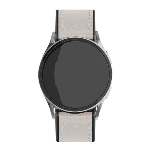 Correa híbrida de cuero OnePlus Watch 3 (blanca)