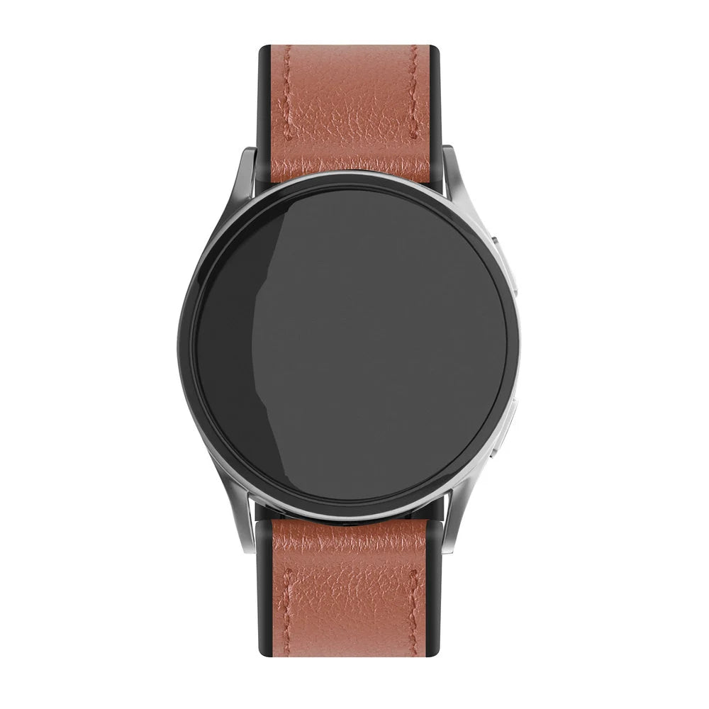 Amazfit Bip 5 Leather Hybrid Strap (Light Brown)