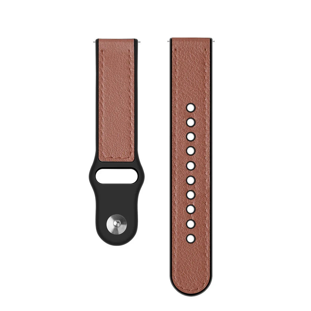 Correa cuero híbrida Amazfit Cheetah (Pro) (marrón claro)