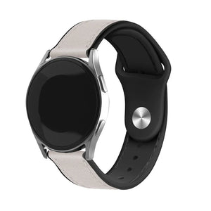 Correa cuero híbrida Huawei Watch 4 (Pro) (blanco)