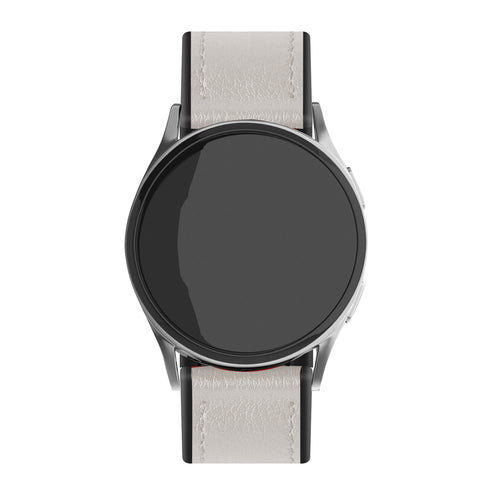 Correa cuero híbrida Amazfit Bip U (Pro) (blanco)