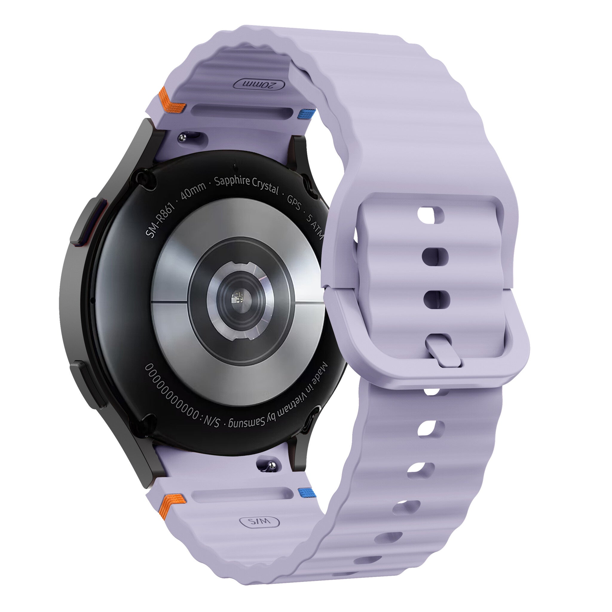 Samsung Galaxy Watch 4 44mm Wave Strap (Light Purple)