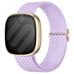 Fitbit Versa 4 Adjustable Woven Strap (Light Purple)