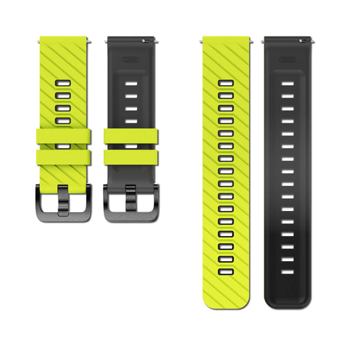 Correa twill deportiva ICE Smart TKS Rectangular 1.41 (amarillo intenso/negro)