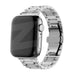 Bandz Correa sólido acero Deluxe Apple Watch (plata)