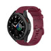 Correa silicona lujo Samsung Galaxy Watch 4 Classic 46mm (rojo oscuro)