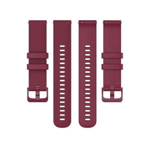 Fossil Gen 5 Premium Silicone Strap (Dark Red)