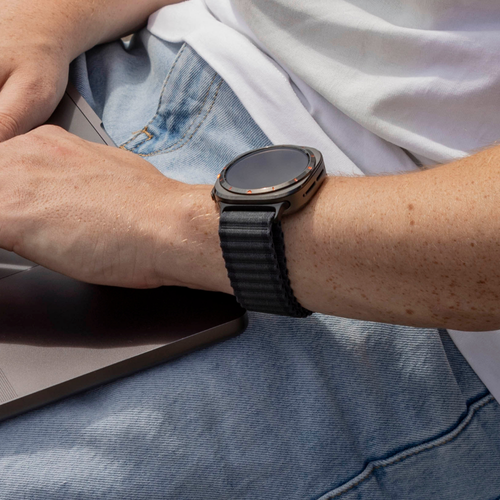 Correa nylon Outdoor Samsung Galaxy Watch Ultra (negro)
