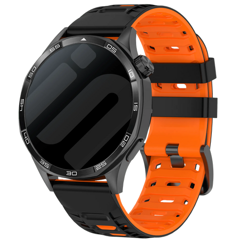 Correa deportiva de sarga OnePlus Watch 3 (negro/naranja)