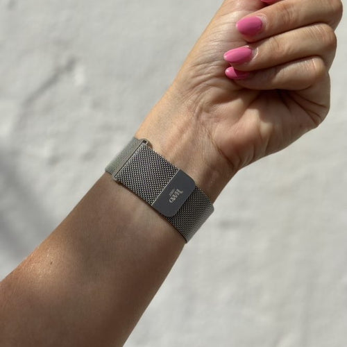 xoxo Wildhearts OnePlus Watch Milanese Strap (Silver)