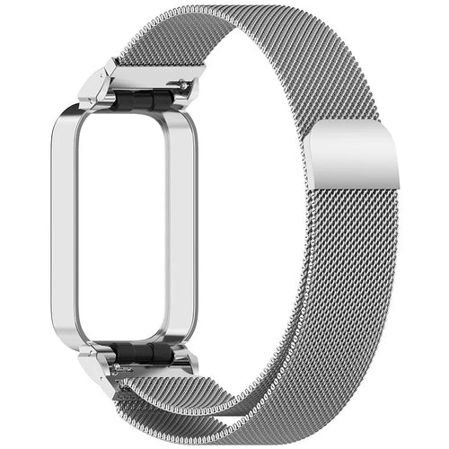 Correa milanesa Xiaomi Smart Band 9 Active (plata)