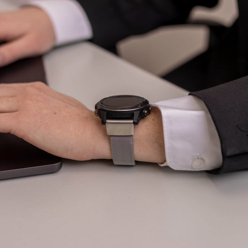 Correa milanesa Garmin Epix Pro (Gen 2) 51mm (plata)