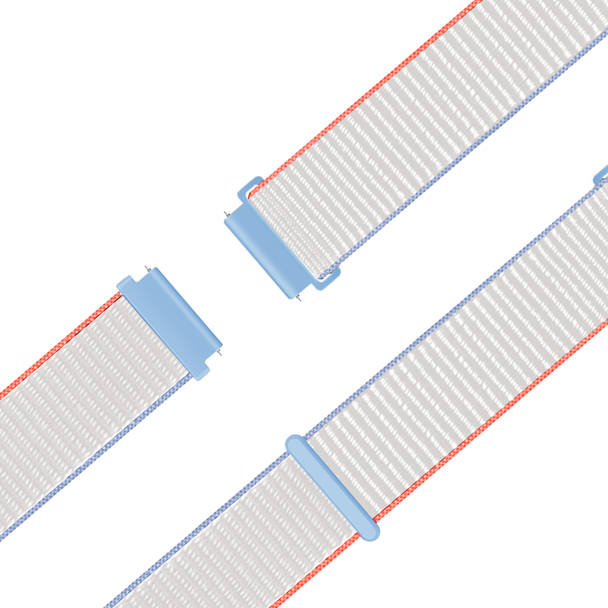 Bandz Correa nylon Loop Garmin Vivomove 3s (leche blanca)