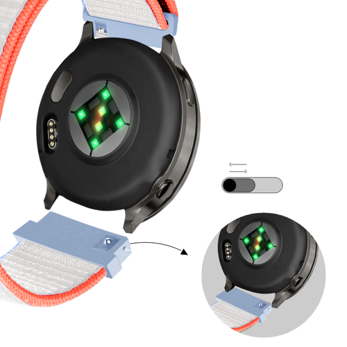 Bandz Correa nylon Loop Garmin Vivomove 3s (leche blanca)