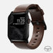 Nomad Modern Apple Watch Leather Strap (Brown/Black)