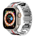 Correa hierro acero Apple Watch (plata/rojo)