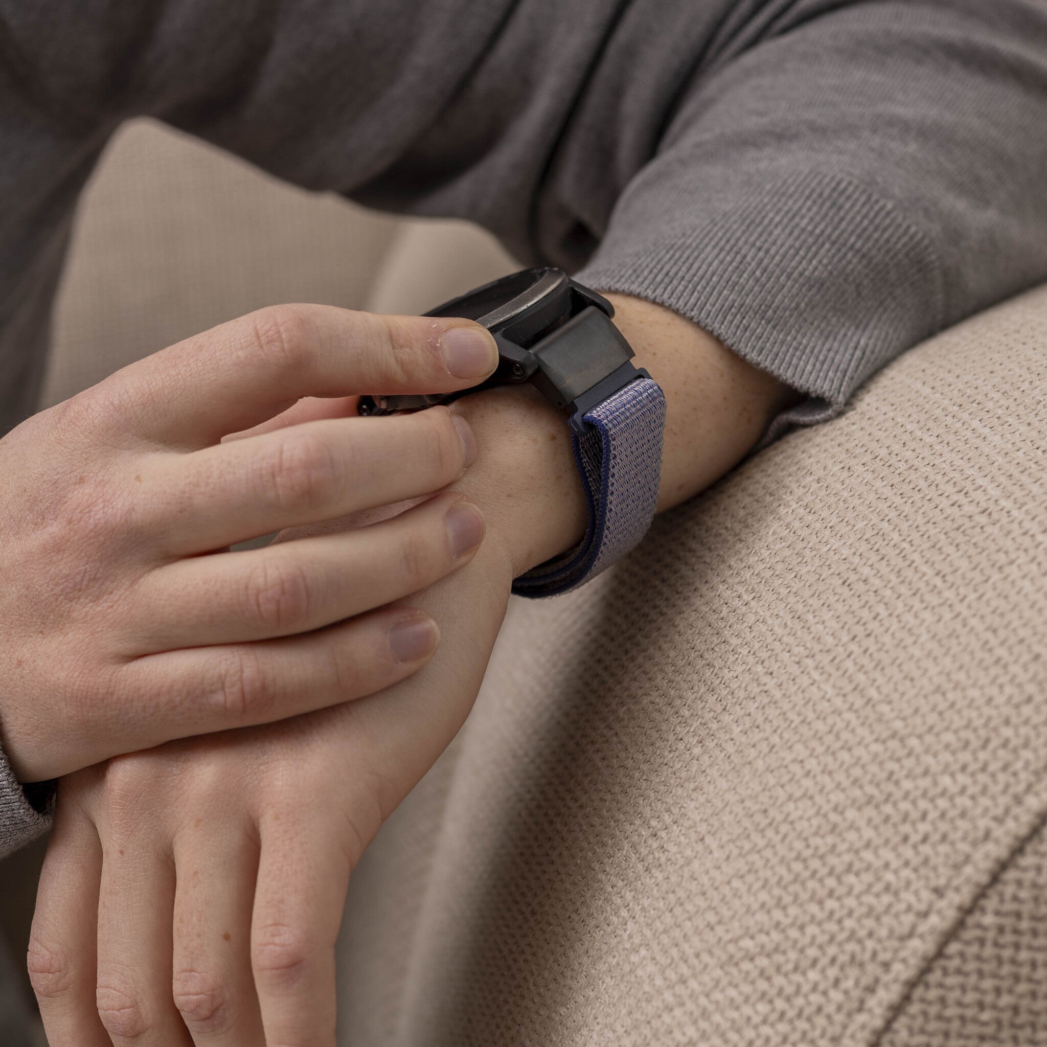 Garmin Fenix ​​5/6 correa de nylon (azul)