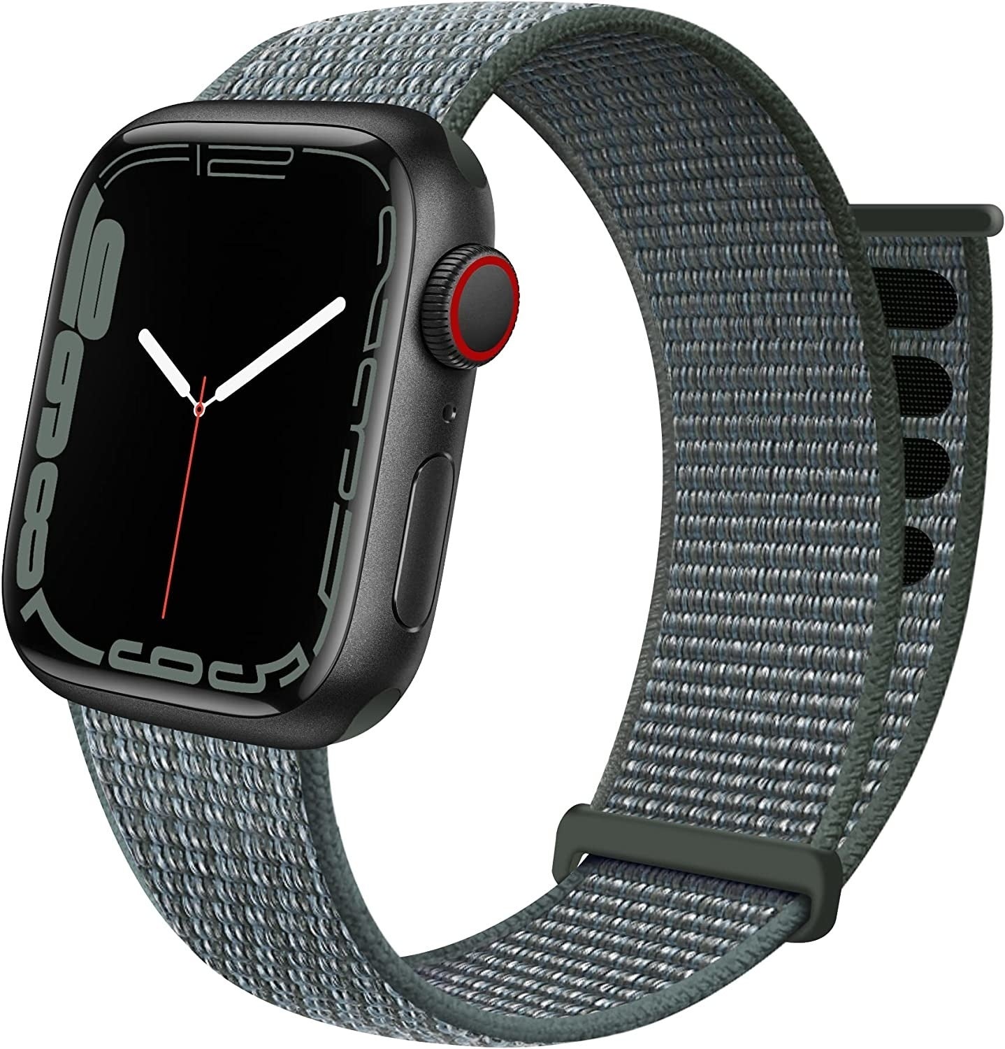 Correa nylon con hebilla Apple Watch (gris-verde)