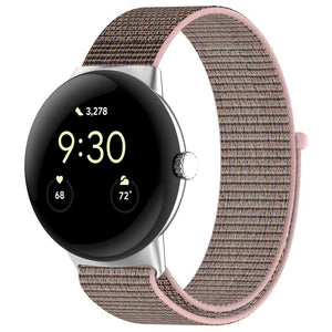 Google Pixel Watch 4 - 41mm Nylon Strap (Pink)